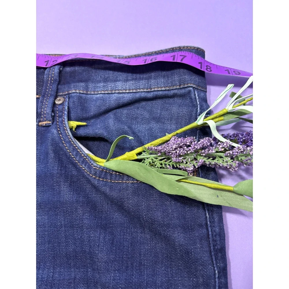 Mavi Jeans Men’s 35x30 Med Wash Myles Straight Leg Salvage Whiskering